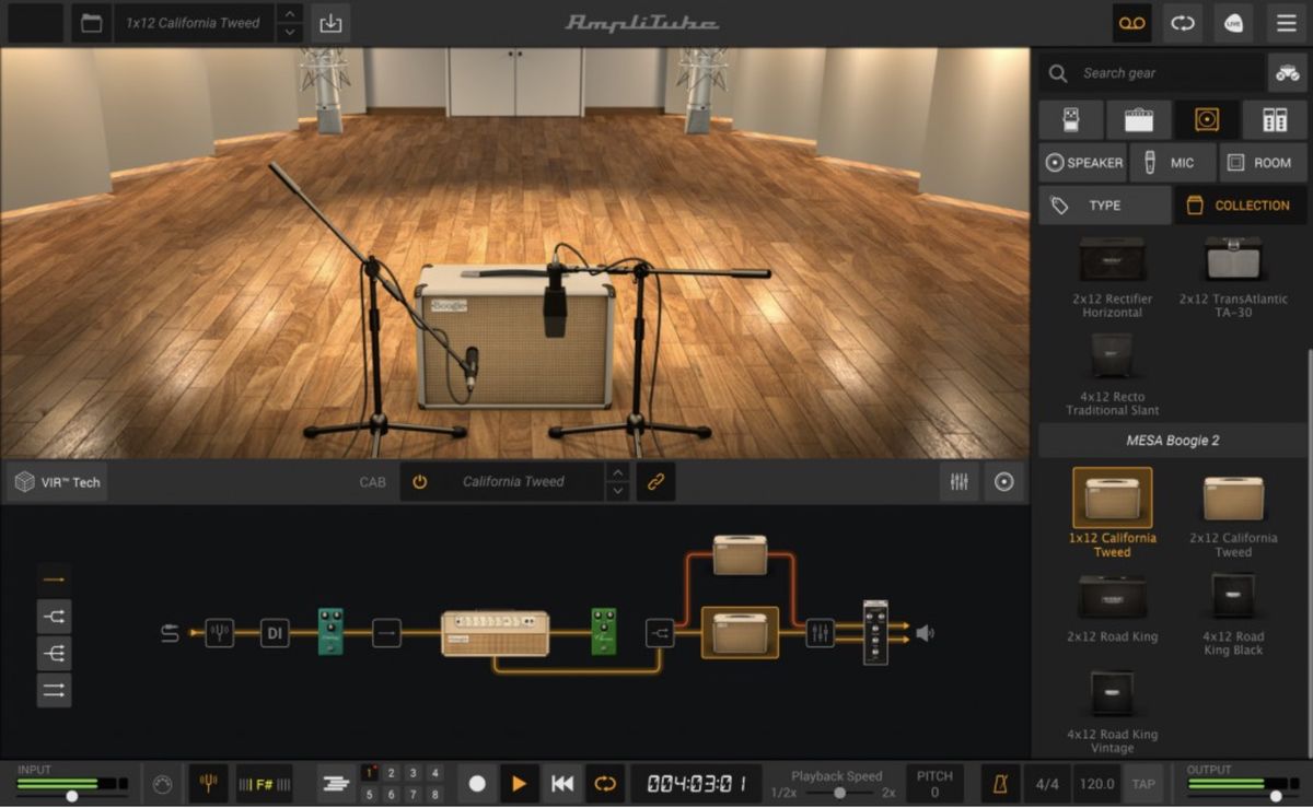 IK Multimedia's AmpliTube MESA/Boogie 2 in action