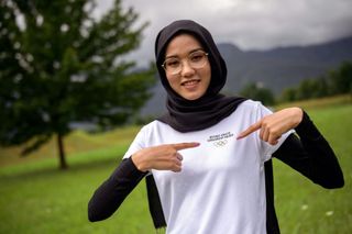 Masomah Ali Zada at the Tokyo Olympic Games