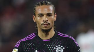 COLOGNE, GERMANY - NOVEMBER 24: Leroy Sane of FC Bayern München looks on during the Bundesliga match between 1. FC Köln and FC Bayern München at RheinEnergieStadion on November 24, 2023 in Cologne, Germany. (Photo by Ralf Ibing - firo sportphoto/Getty Images)