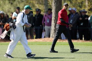 Tiger Woods during round four of the 2022 Masters