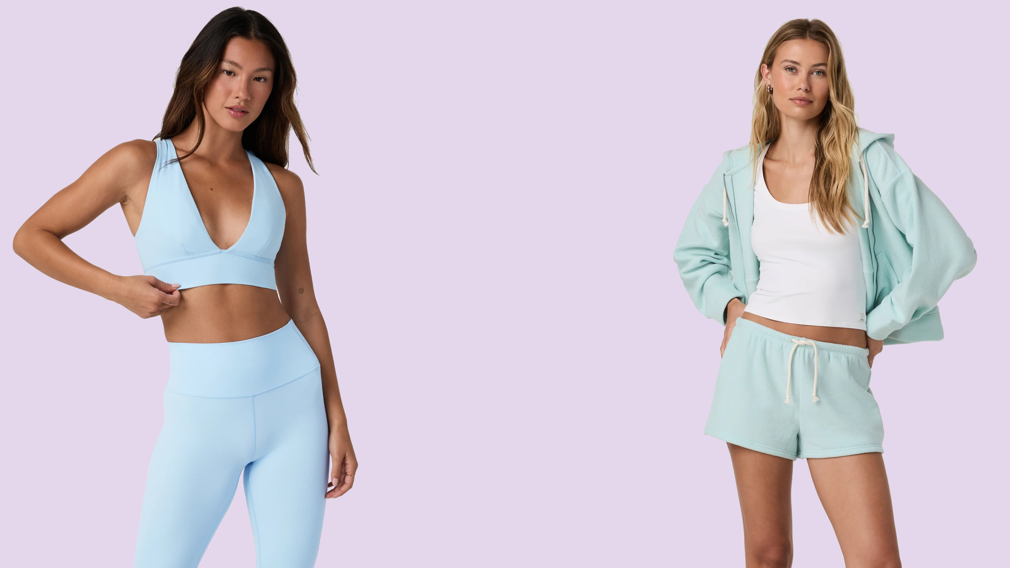 Two women wearing Vuori apparel