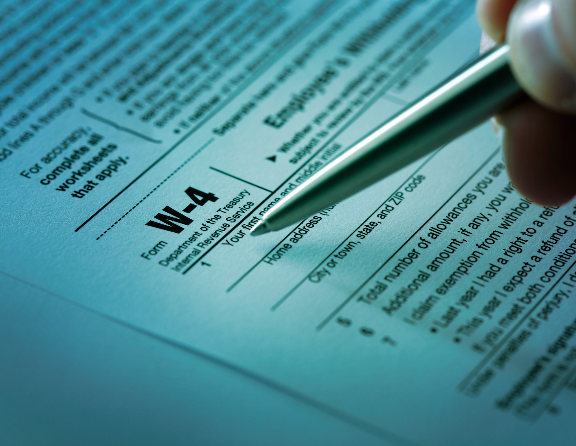 4. Adjust your W-4 tax withholdings
