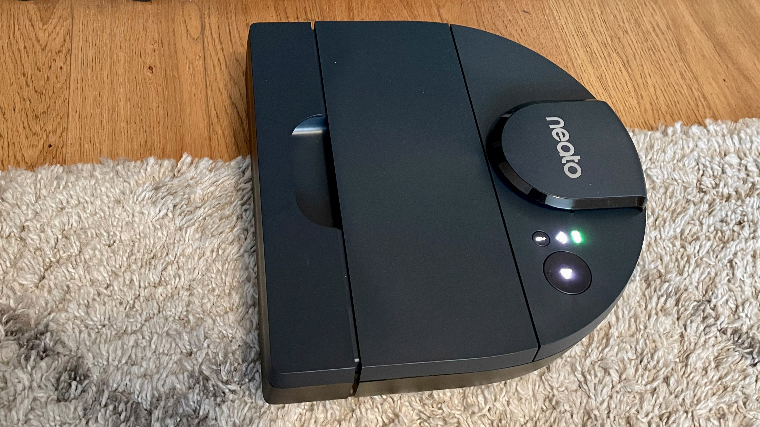 The Neato D8 copes well when cleaning carpet and hard wood