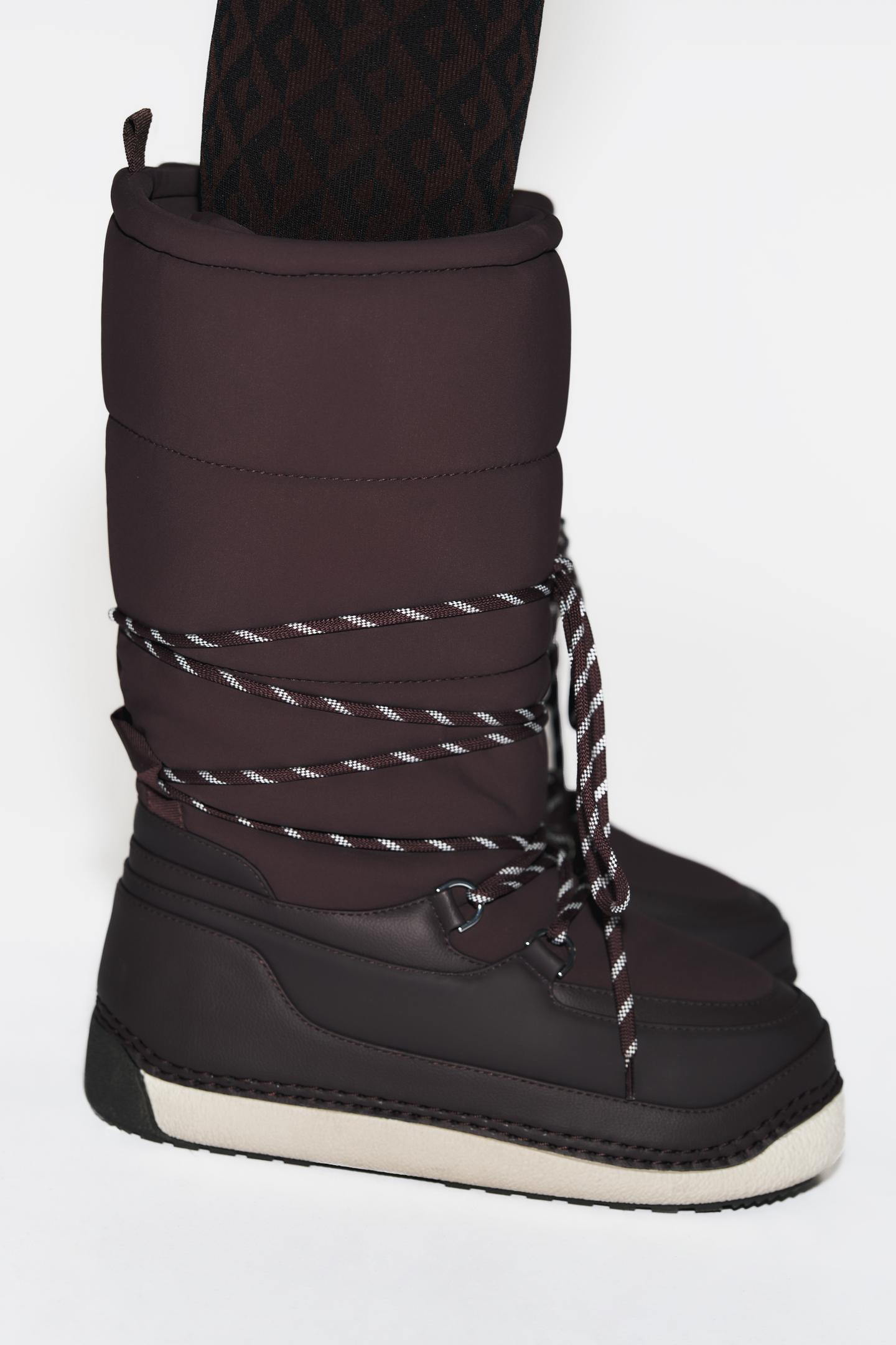 ZARA, Laced Boots Ski Collection