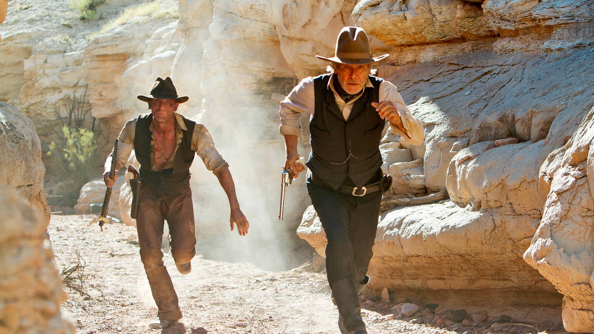 Daniel Craig and Harrison Ford in 