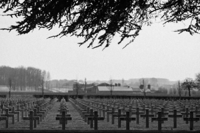 Many large cemeteries from war times can be found along the race routes here in Belgium.