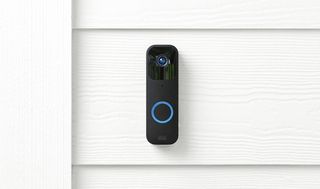 The Blink Video Doorbell affixed to an exterior