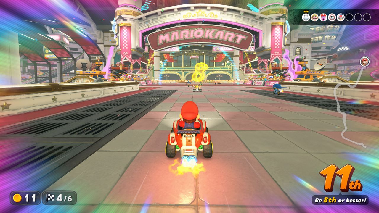 Best Switch 2 games; screens shots from Mario Kart World