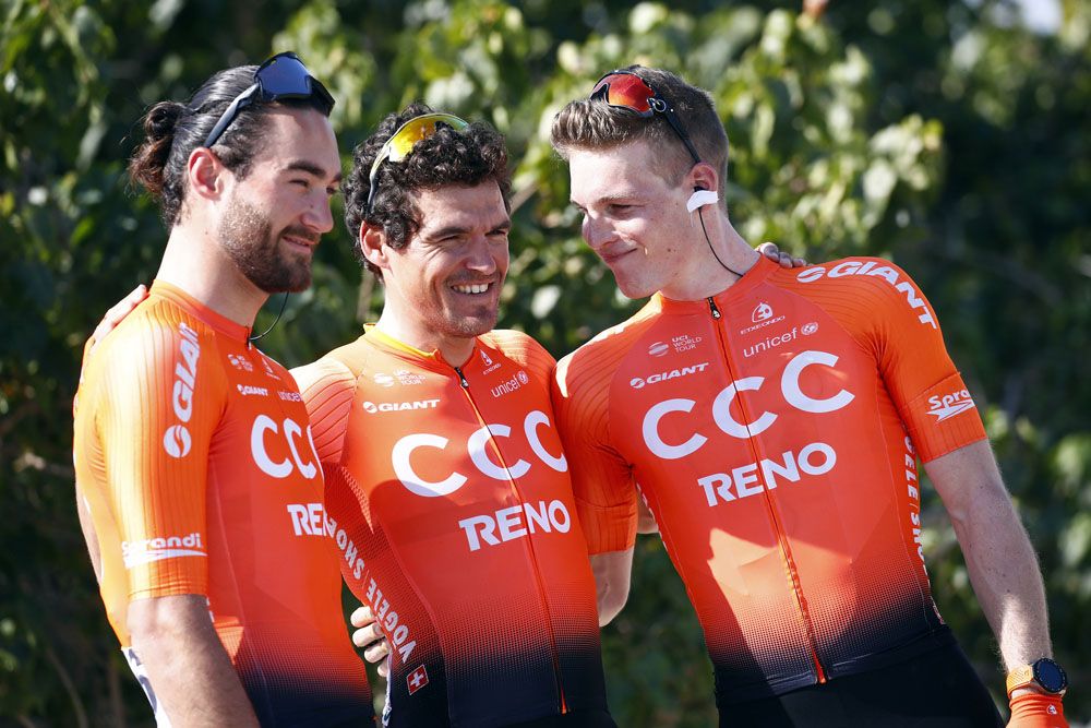 Greg Van Averamaet (CCC Team) was the centre of attention in Oman