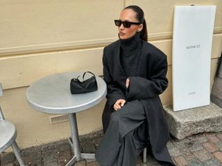 Pia Mance in Copenhagen wearing The Frankie Shop.