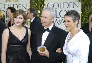 Jamie Lee Curtis, Christopher Guest, Annie Guest at 61st Golden Globes