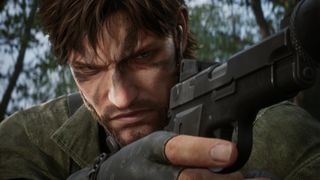 Promotional screenshot of Naked Snake in Metal Gear Solid Delta: Snake Eater