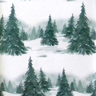 CM Wrap-N-Ship Supply winter in the evergreen forest Christmas wrapping paper