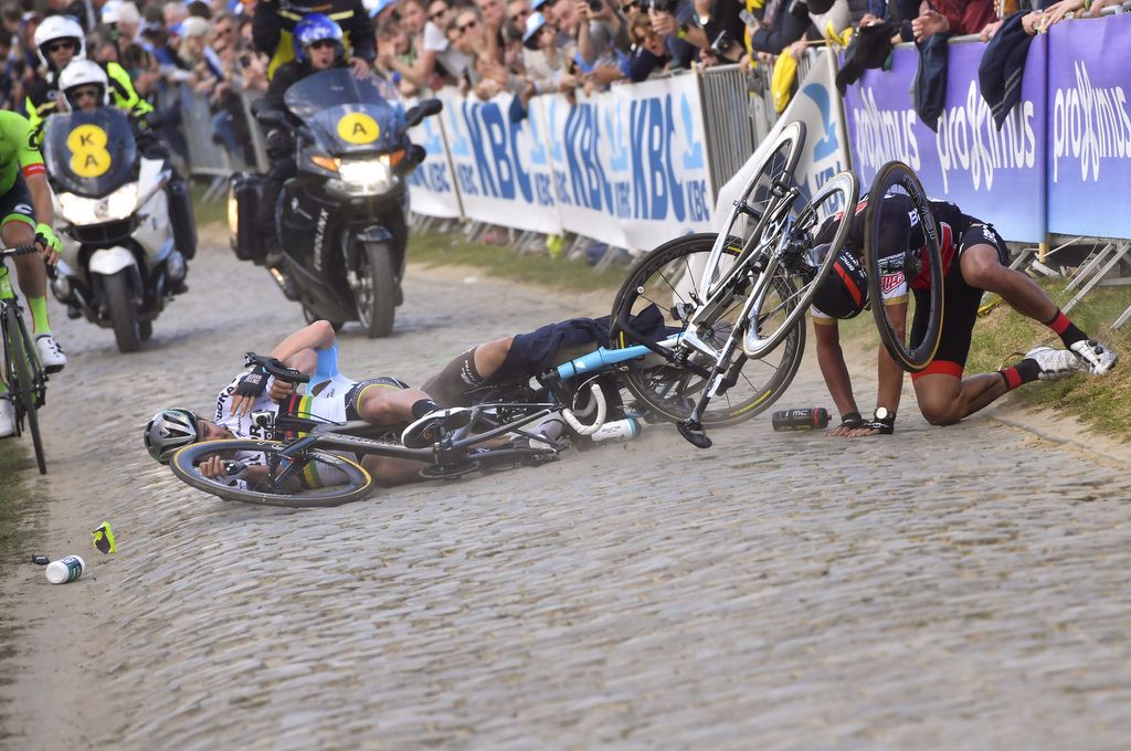The aftermath of the crash