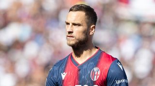 Bologna striker Marko Arnautovic looks on during the Serie A match between Bologna and Empoli on 17 September, 2022 at the Stadio Renatio Dall'Ara, Bologna, Italy
