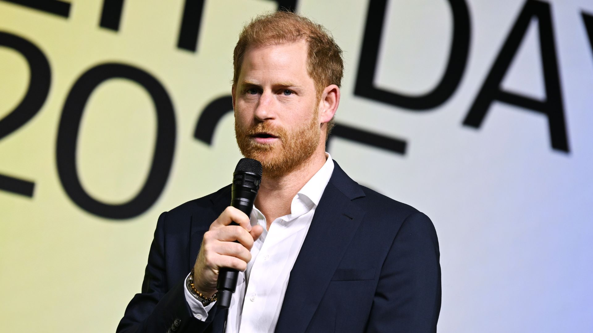 Prince Harry, Duke of Sussex at Project Healthy Minds' World Mental Health Day Festival held at Spring Studios on October 10, 2025
