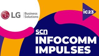 The LG and SCN InfoComm Impulses 2023 logos. 