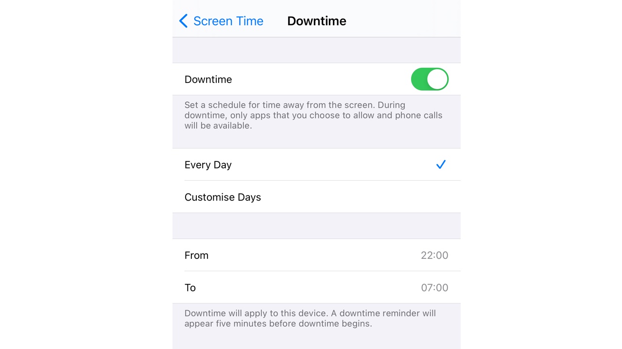 Parental controls for iPhone