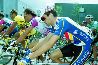 Fabrice Philipot on the 1992 Giro d'Italia, where he helped Miguel Indurain to final overall victory.