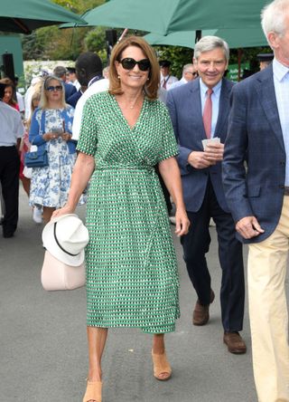 Carole and Michael Middleton at Wimbledon, 2019