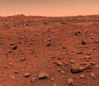 Viking 1's First Color Photo of Mars