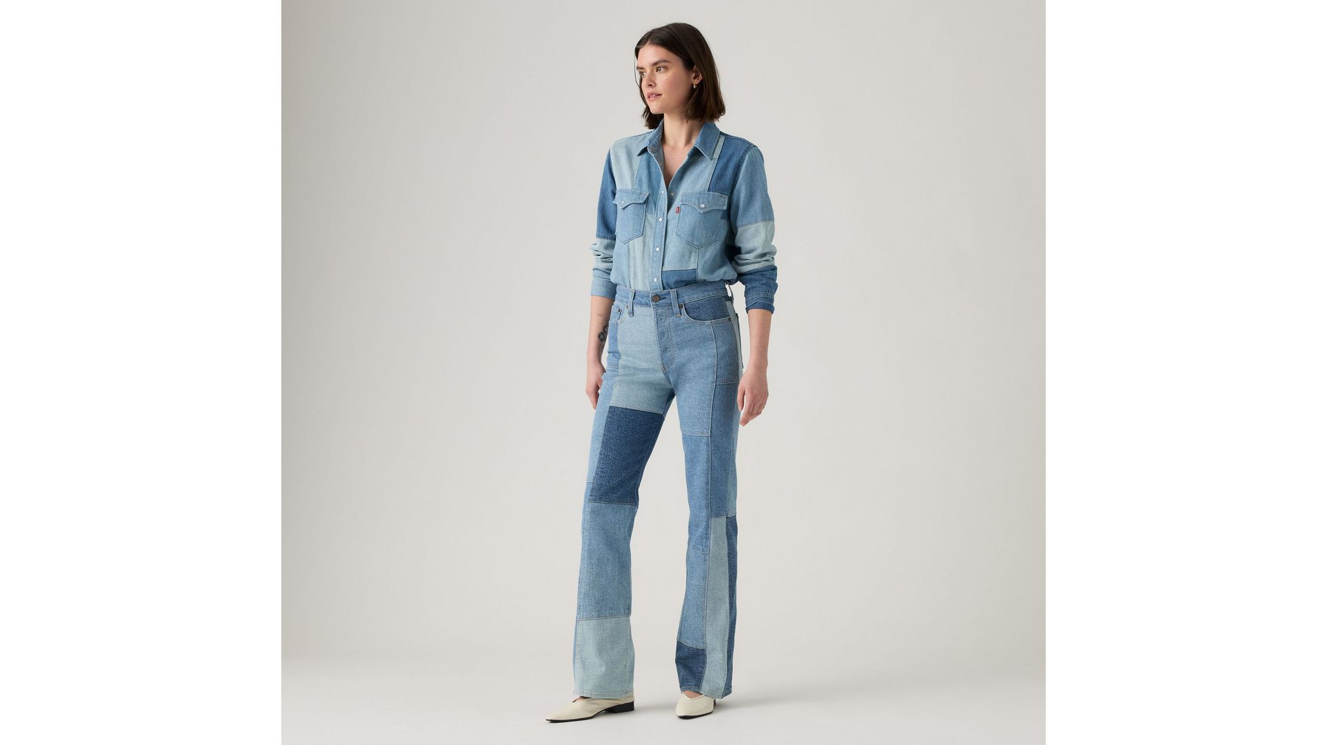 Wedgie Bootcut Patchwork Women's Jeans