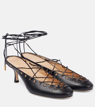 Ghillies Leather Lace-Up Pumps