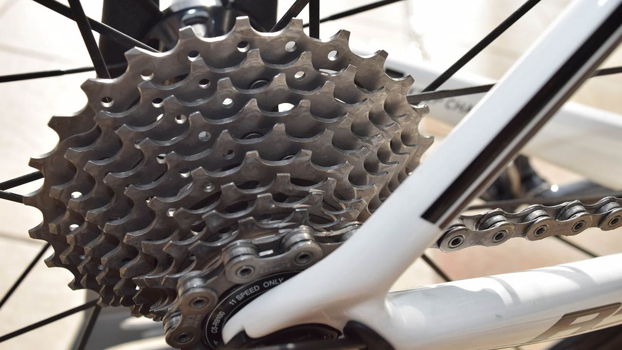 While some WorldTour teams opt for Shimano Ultegra cassettes, Team Sunweb stick with the range-topping Shimano Dura-Ace