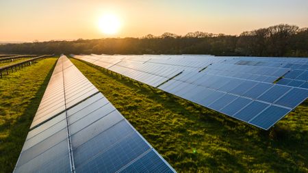 A solar farm