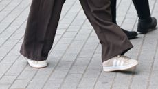 close up of Mollie King wearing adidas Campus 00s Shoes