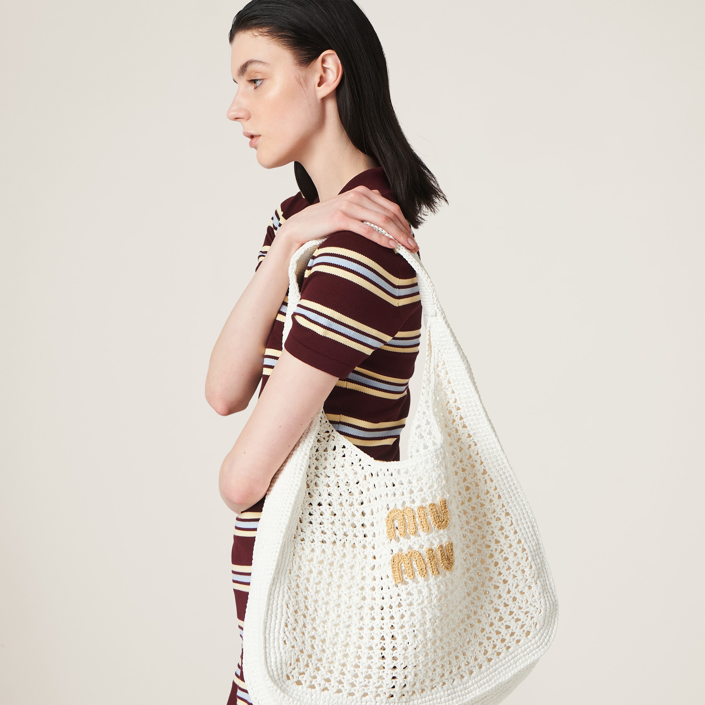 Woven Fabric Hobo Bag