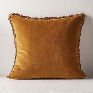 yellow throw pillow from CB2