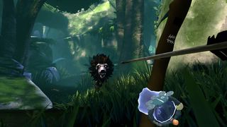 The best PSVR 2 games; a wild hog charges at a person holding a bow and arrow