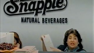 Wendy shows off a letter at her desk for Snapple.