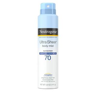 Neutrogena Ultra Sheer Lightweight Sunscreen Spray, Spf 70+ Sunblock, 5 Oz