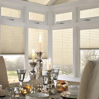 Pleated conservatory blind ideas