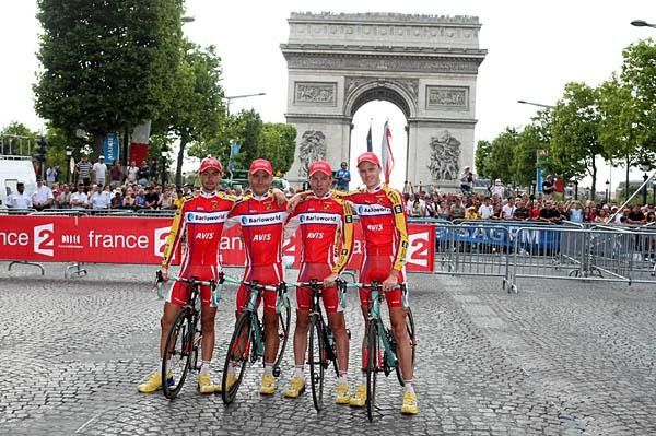 Barloworld arrived at the Arc de Triomphe with a decimated team of four riders.