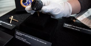 To celebrate April Fools' Day, the Museum of Flight in Seattle displayed charred golf ball it claimed was hit from the moon by Apollo 14 astronaut Alan Shepard in 1971. It was, of course, an epic space prank.