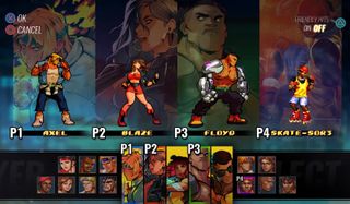 Streets of Rage 4 retro characters