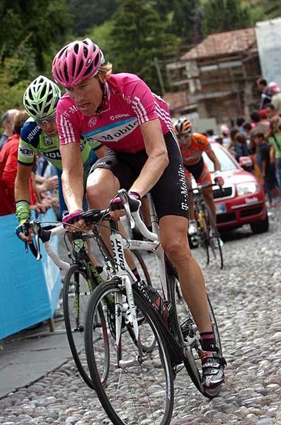 Axel Merckx (T-Mobile) climbs well.