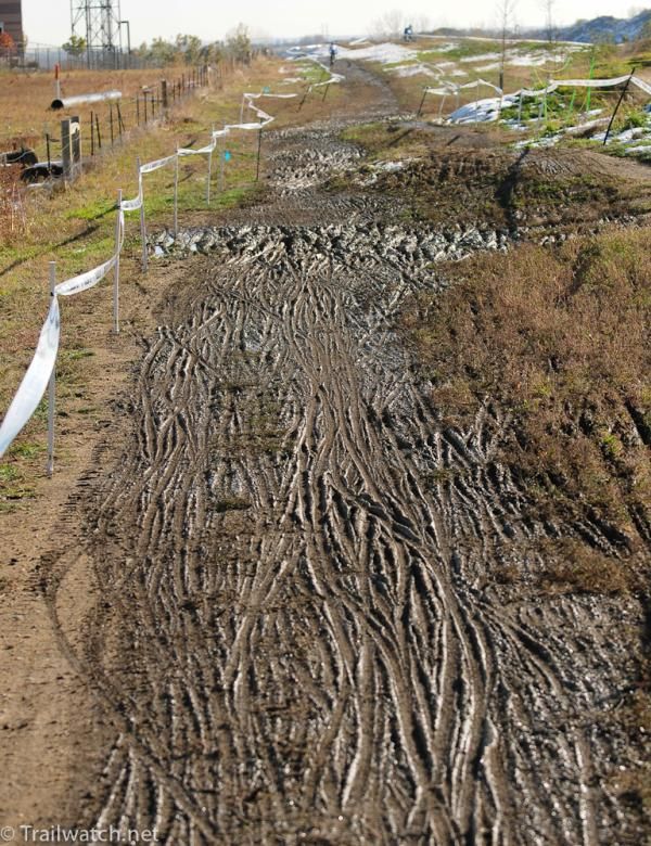 As the ground thawed, mud began to form