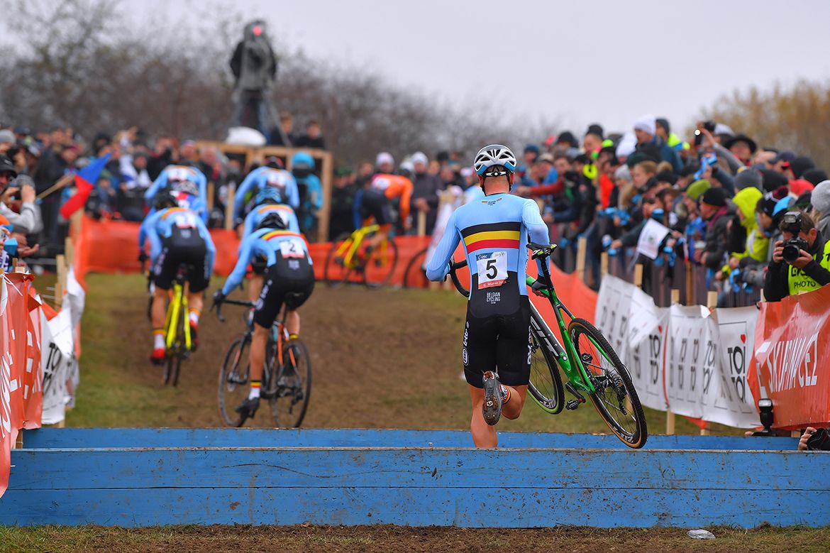 The men's elite race at the European Cyclo-cross Championships