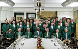 Group photo of the 2024 Masters Champions Dinner
