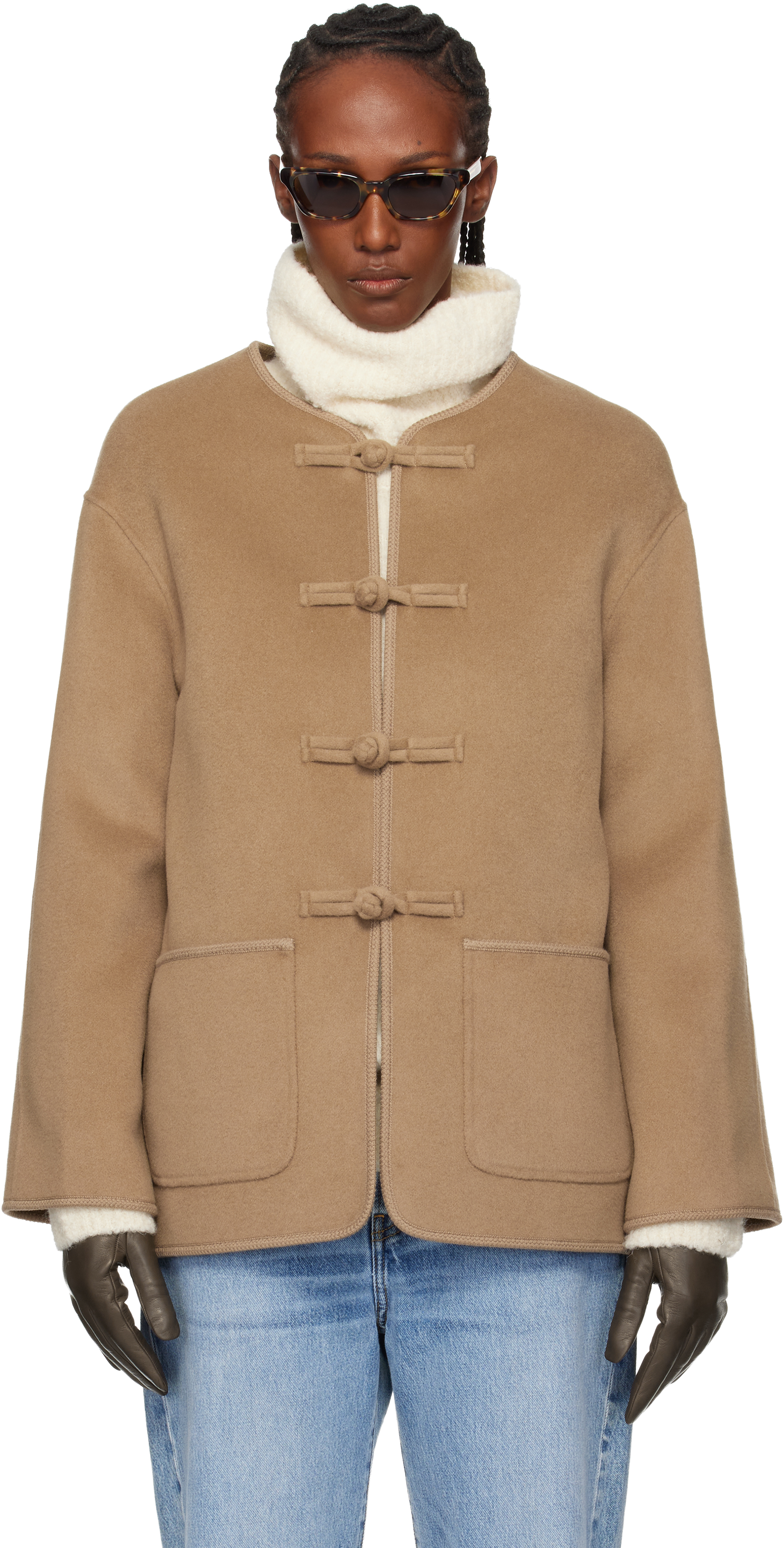 Beige Double-Faced Wool Jacket
