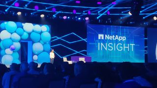 Haiyan Song onstage at netapp insight 2024