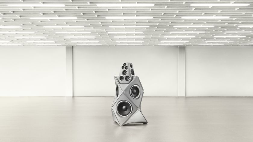 Bang &amp; Olufsen Beolab 90 Titan Edition loudspeaker in a large room 