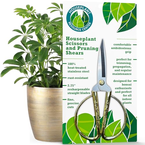 Premium Houseplant Scissors | 100% Stainless Steel, Ultra-Precise Garden Clippers for Propagation &amp;amp; Trimming | Rust-Resistant, Easy Clean Pruning Shears | Indoor &amp;amp; Outdoor | Comfortable &amp;amp; Ambidextrous