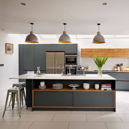 kitchen with cabinets