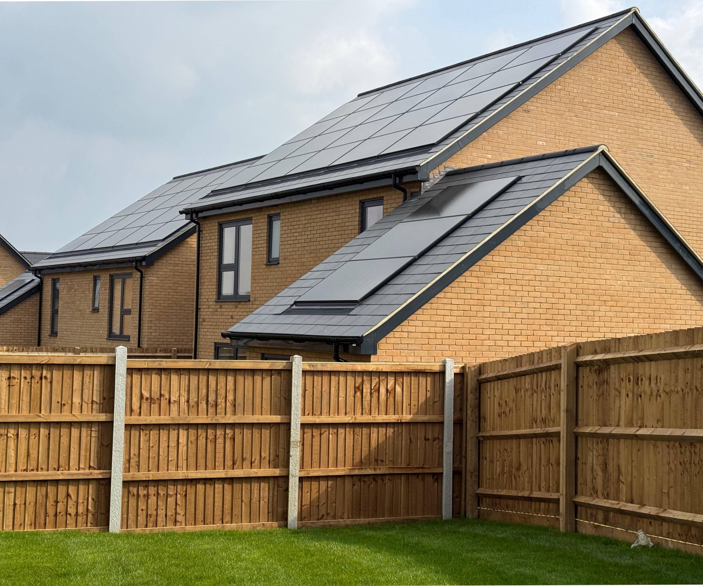 rear of property with solar panels on roof