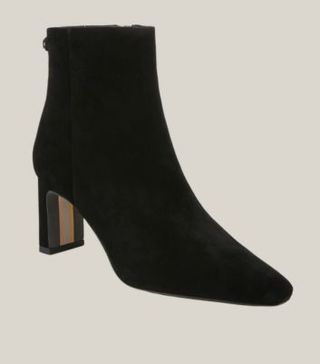 Image of black suede boots